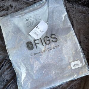 Figs Gray Short Sleeve Tee Premium Comfort